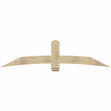 Ekena Millwork Bellingham Rough Sawn Timber Gable Bracket, Douglas Fir, 84"W x 21"H x 4"D x 6"F, 6/12 Pitch GBW084X21X0406BEL00RDF